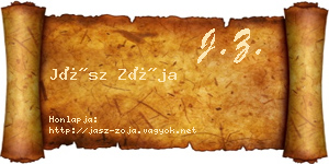 Jász Zója névjegykártya